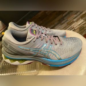 ASICS GEL-KAYANO 27 DIGITAL AQUA/PURE SILVER 9.5 VERY GOOD CONDITION